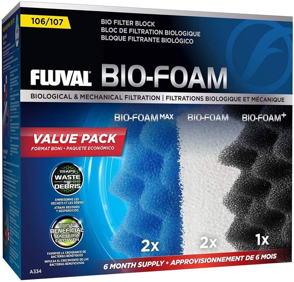 Fluval 107 Bio-Foam Value Pack