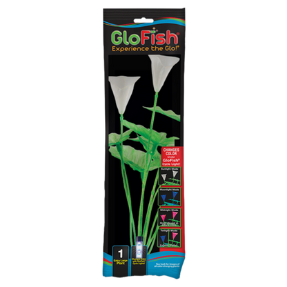 Tetra GloFish Color Changing Aquarium Plant XLarge Green