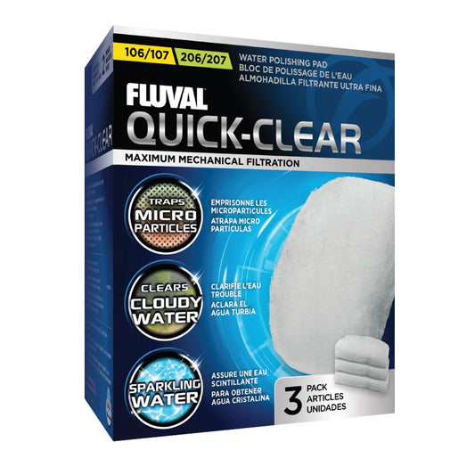 Fluval 107-207 Quick-Clear Pad 3pcs