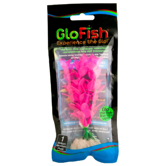 Tetra GloFish Plastic Plants Medium Fluorescent Pink