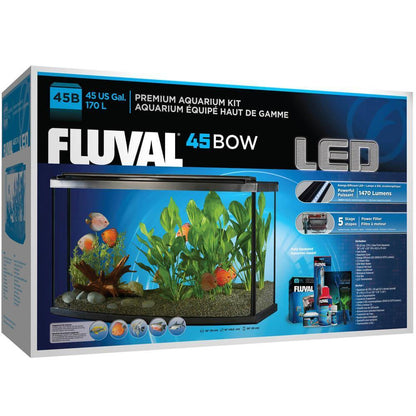 Fluval Premium LED Aquarium Kit - Black - Tank Pets