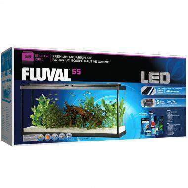 Fluval Premium LED Aquarium Kit - Black - Tank Pets