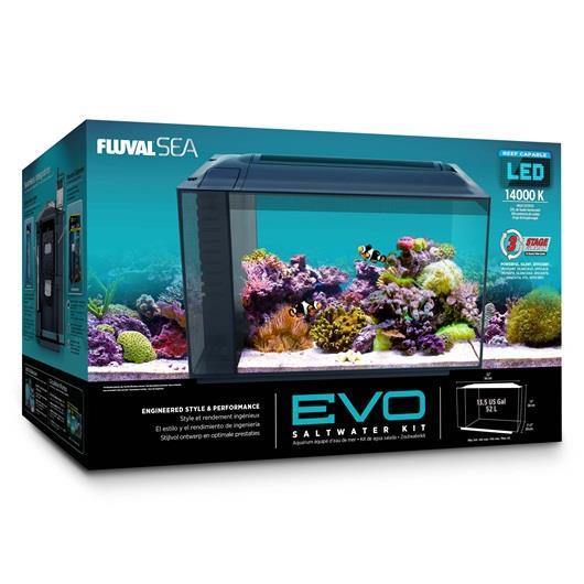 Fluval Sea EVO Aquarium Kit - Black - Tank Pets