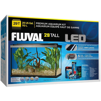 Fluval Premium LED Aquarium Kit - Black - Tank Pets