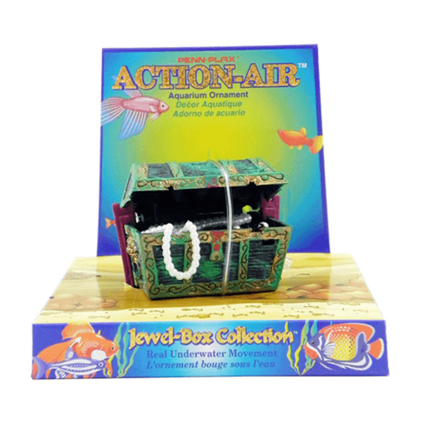 Penn Plax Action Air Treasure Chest - Small