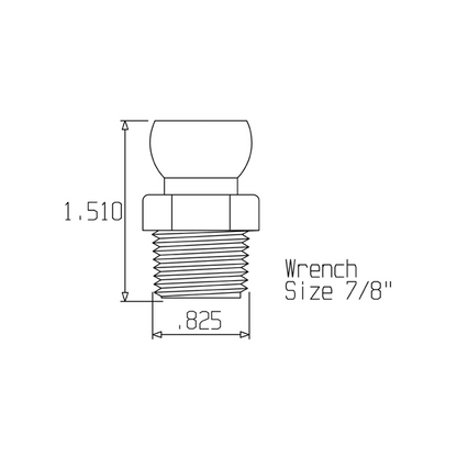 Loc-Line 1/2" Male Mpt Connector