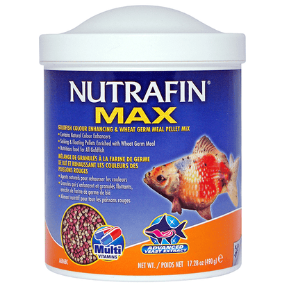 Nutrafin Max Goldfish Colour Enhancing & Wheat Germ Meal Pellet Mix