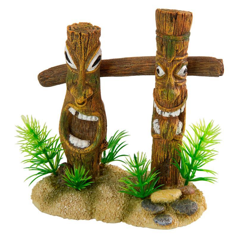 Aqua-Fit Tiki Column Ornament Collection - Tank Pets