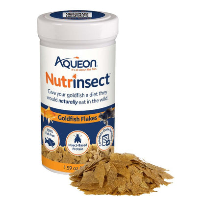 Aqueon Nutrinsect Goldfish Flakes 45g