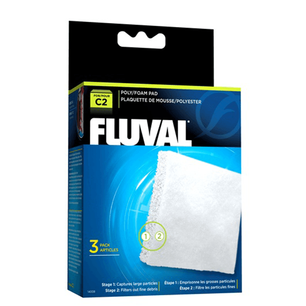 Fluval C2 Poly/Foam Pad - 3 Pack