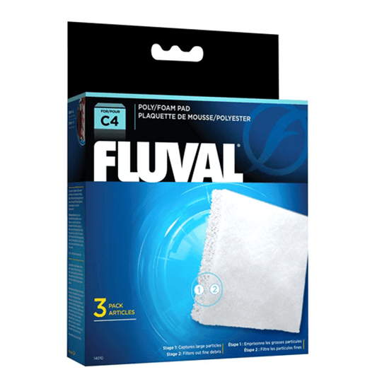 Fluval C4 Poly/Foam Pad - 3 Pack