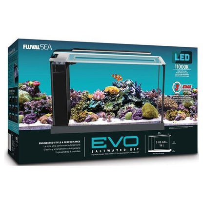 Fluval Sea EVO Aquarium Kit - Black - Tank Pets