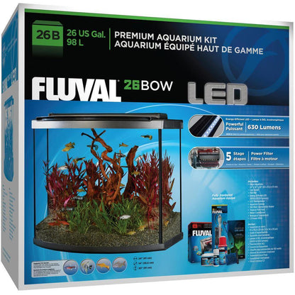 Fluval Premium LED Aquarium Kit - Black - Tank Pets