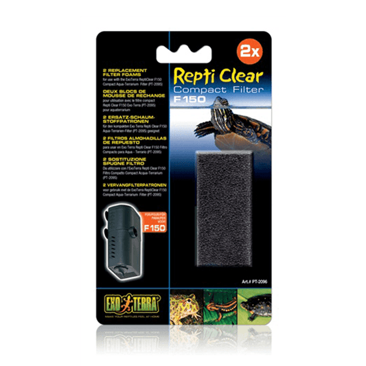 Exo Terra Repti Clear Replacement Filter Foam - 2 Pack