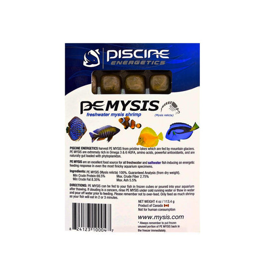 Piscine Frozen PEmysis FW Shrimp Cube 4oz