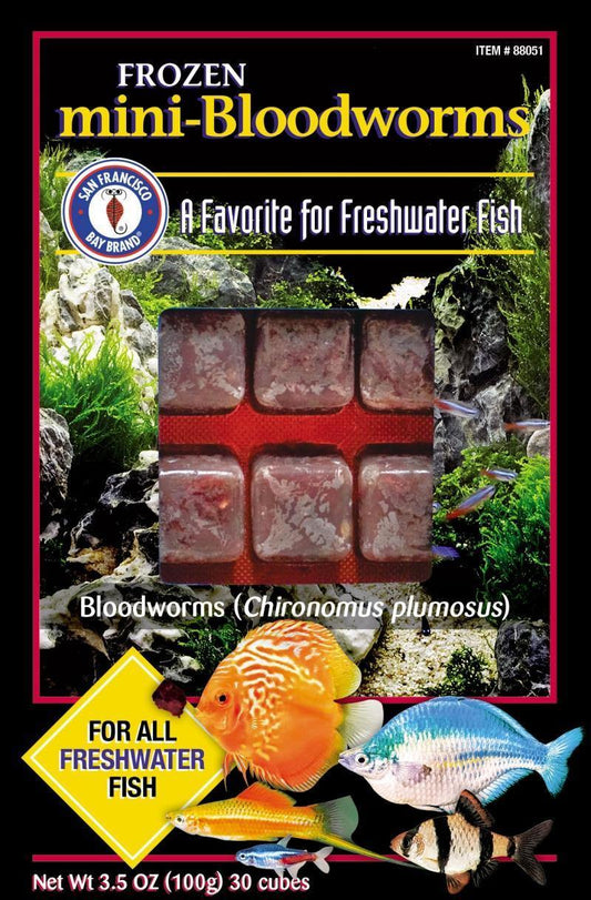 San Fransisco Bay Mini Bloodworm Cubes 3.5oz