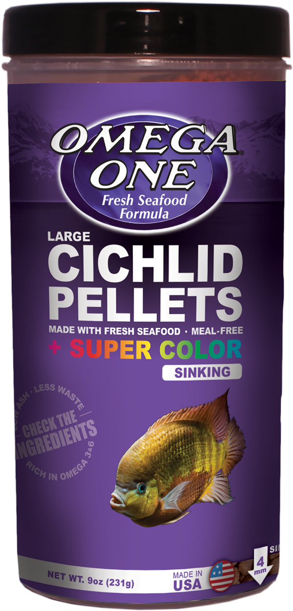 Omega One Cichlid Super Color Large Sinking Pellets 567g