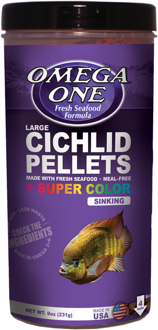 Omega One Cichlid Super Color Large Sinking Pellets 567g