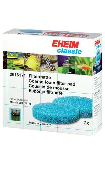 Eheim Coarse Foam Filter Pads Classic 600 2-Pack