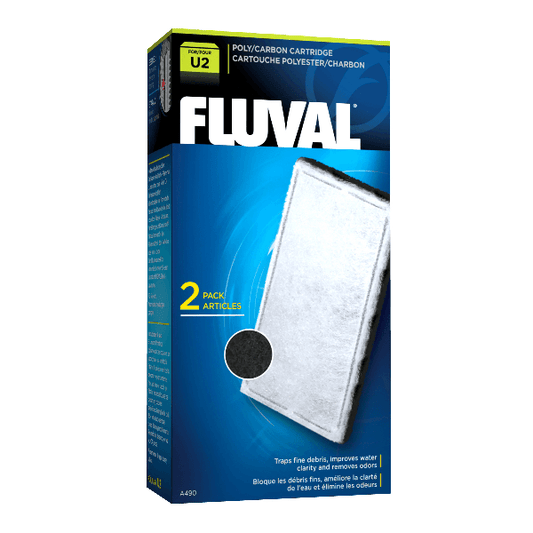 Fluval U2 Poly/Carbon Cartridge 2 Pack