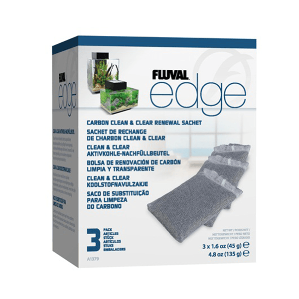 Fluval Edge Carbon Clean & Clear Renewal Sachet - 3 Pack