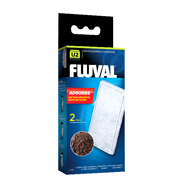 Fluval U2 Poly/Clearmax Cartridge 2 Pack