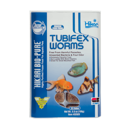 Hikari Frozen Tubifex Worms Cubes 3.5oz