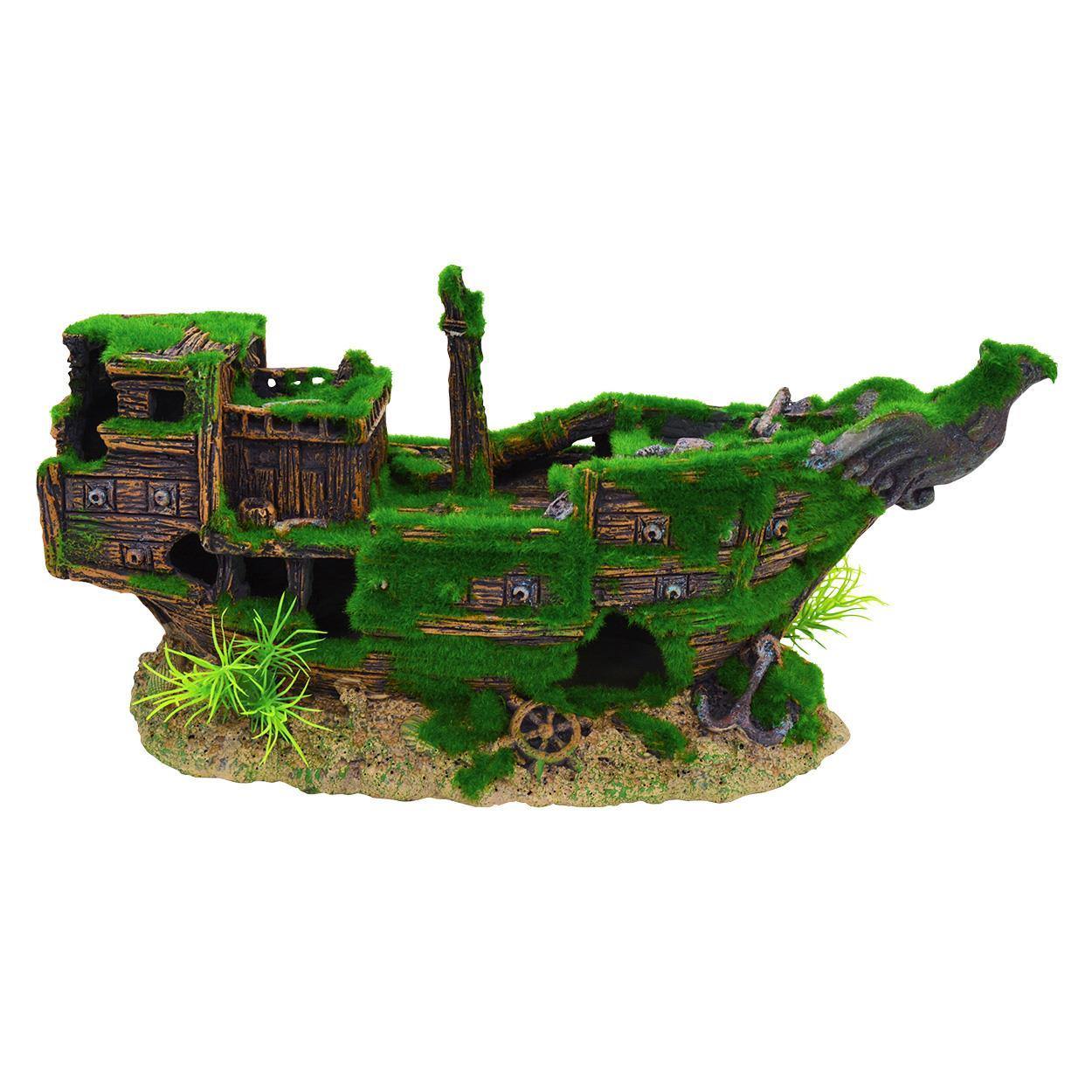 Underwater Treasures Mossy Shipwreck