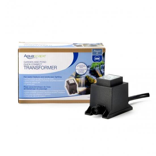 Aquascape Quick-Connect Transformer - 20-Watt 12V