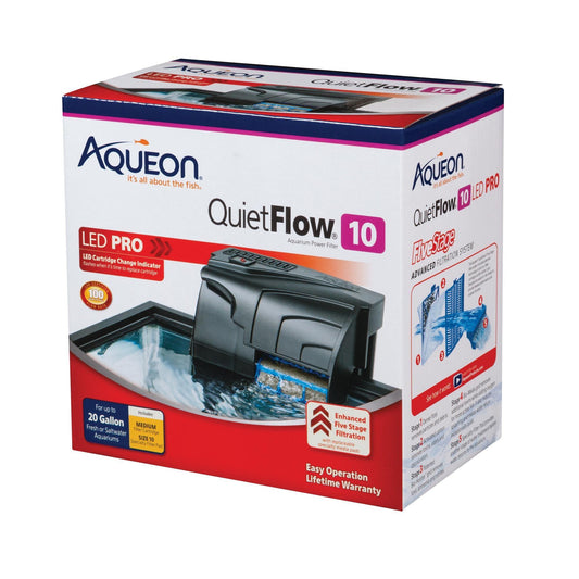 Aqueon QuietFlow LED Pro Power Filter - Tank Pets