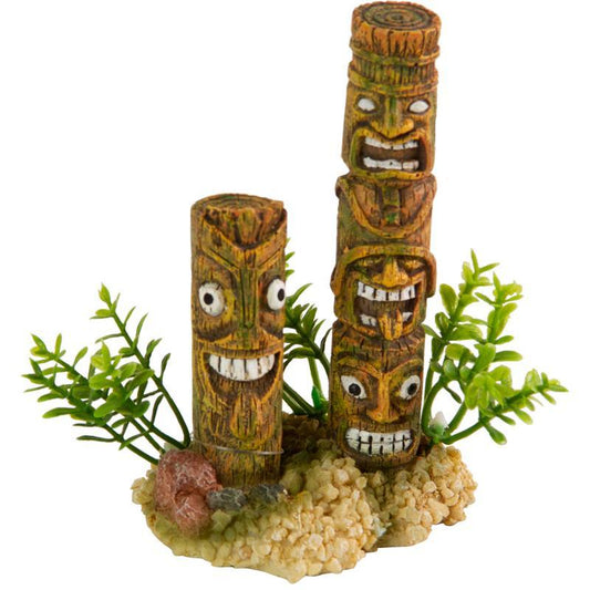 Aqua-Fit Tiki Column Ornament Collection - Tank Pets