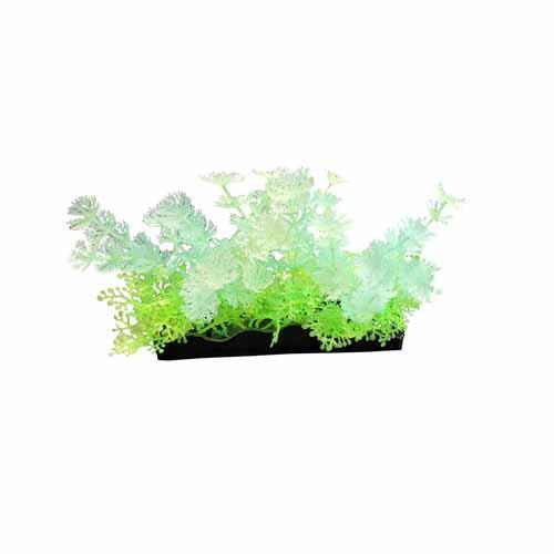 Penn Plax Aqua-Scaping Glow Bunch Plant - Green