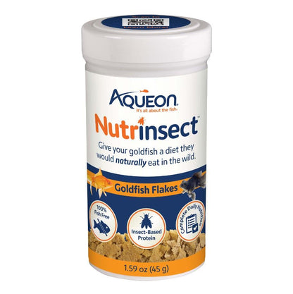 Aqueon Nutrinsect Goldfish Flakes 45g