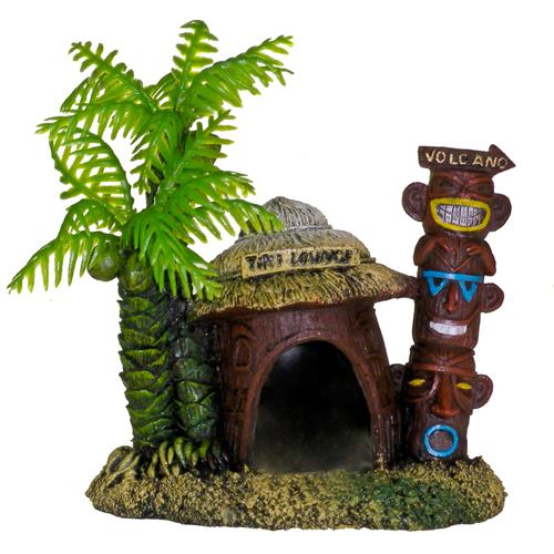 Blue Ribbon Ornaments - Betta Hut w/ Palm Tree