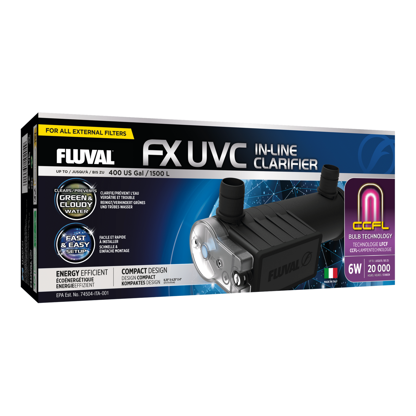 Fluval FX UVC In Line Clarifier